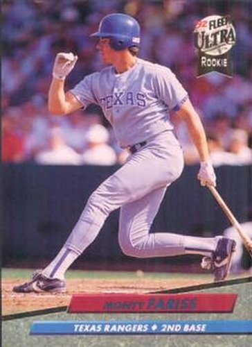 #441 Monty Fariss - Texas Rangers - 1992 Ultra Baseball