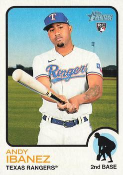 #441 Andy Ibanez - Texas Rangers - 2022 Topps Heritage Baseball