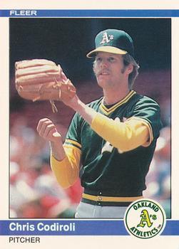 #441 Chris Codiroli - Oakland Athletics - 1984 Fleer Baseball