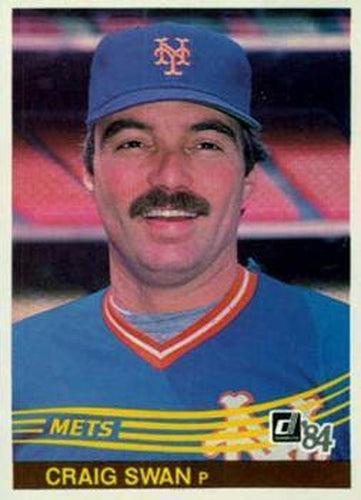 #441 Craig Swan - New York Mets - 1984 Donruss Baseball