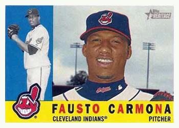 #441 Fausto Carmona - Cleveland Indians - 2009 Topps Heritage Baseball