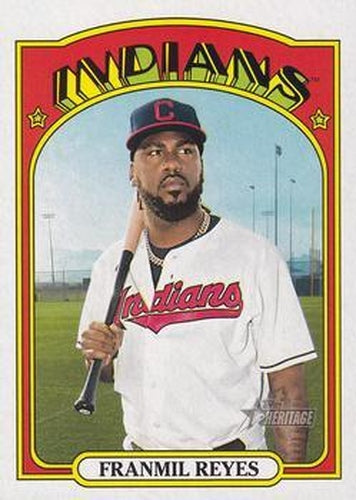 #441 Franmil Reyes - Cleveland Indians - 2021 Topps Heritage Baseball