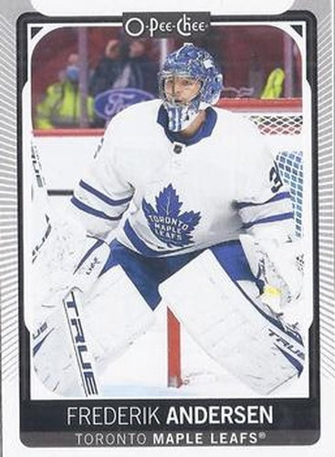 #441 Frederik Andersen - Toronto Maple Leafs - 2021-22 O-Pee-Chee Hockey