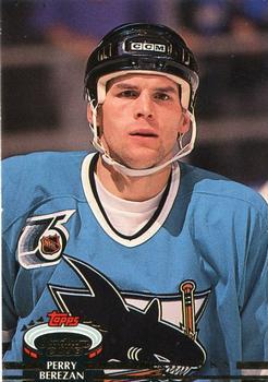 #441 Perry Berezan - San Jose Sharks - 1992-93 Stadium Club Hockey