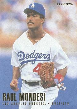 #441 Raul Mondesi - Los Angeles Dodgers - 1996 Fleer Baseball
