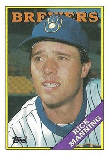 #441 Rick Manning - Milwaukee Brewers - 1988 Topps Baseball