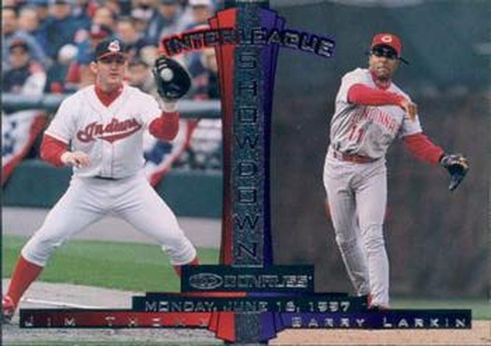 #441 Barry Larkin / Jim Thome- Cincinnati Reds / Cleveland Indians - 1997 Donruss Baseball