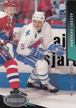 #441 Alexei Gusarov - Quebec Nordiques - 1993-94 Parkhurst Hockey