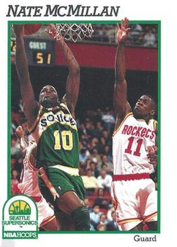 #441 Nate McMillan - Seattle SuperSonics - 1991-92 Hoops Basketball