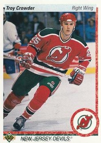 #441 Troy Crowder - New Jersey Devils - 1990-91 Upper Deck Hockey