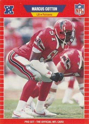 #441 Marcus Cotton - Atlanta Falcons - 1989 Pro Set Football