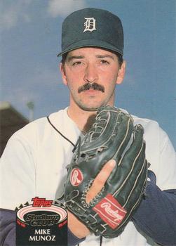 #441 Mike Munoz - Detroit Tigers - 1992 Stadium Club Baseball