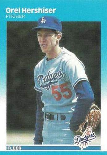 #441 Orel Hershiser - Los Angeles Dodgers - 1987 Fleer Baseball