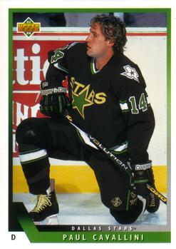 #441 Paul Cavallini - Dallas Stars - 1993-94 Upper Deck Hockey