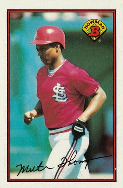 #441 Milt Thompson - St. Louis Cardinals - 1989 Bowman Baseball