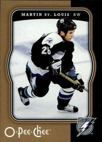 #441 Martin St. Louis - Tampa Bay Lightning - 2007-08 O-Pee-Chee Hockey