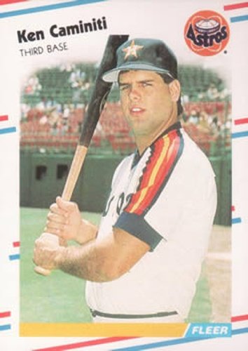#441 Ken Caminiti - Houston Astros - 1988 Fleer Baseball