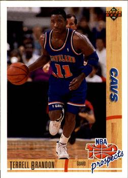 #441 Terrell Brandon - Cleveland Cavaliers - 1991-92 Upper Deck Basketball