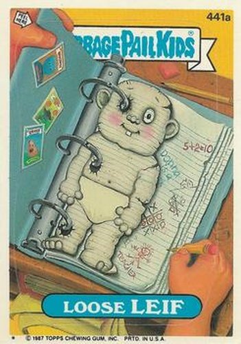 #441a Loose Leif - 1987 Topps Garbage Pail Kids Series 11