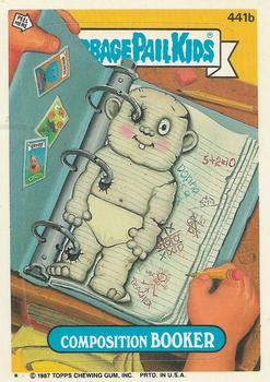#441b Composition Booker - 1987 Topps Garbage Pail Kids Series 11