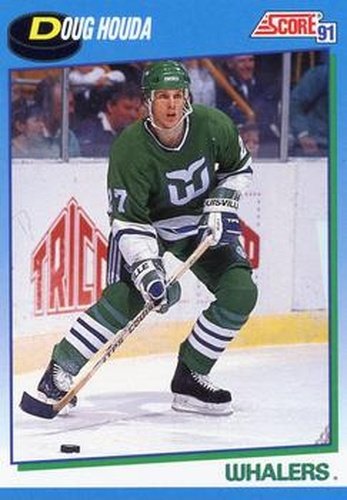 #442 Doug Houda - Hartford Whalers - 1991-92 Score Canadian Hockey