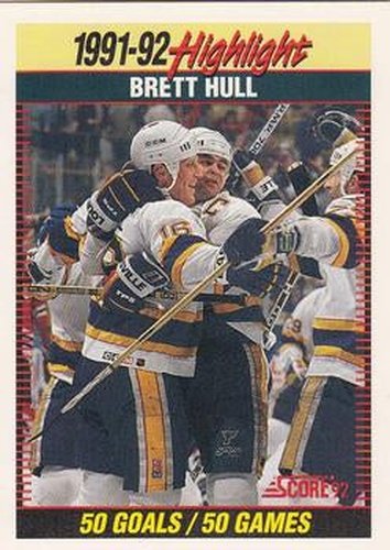 #442 Brett Hull - St. Louis Blues - 1992-93 Score USA Hockey