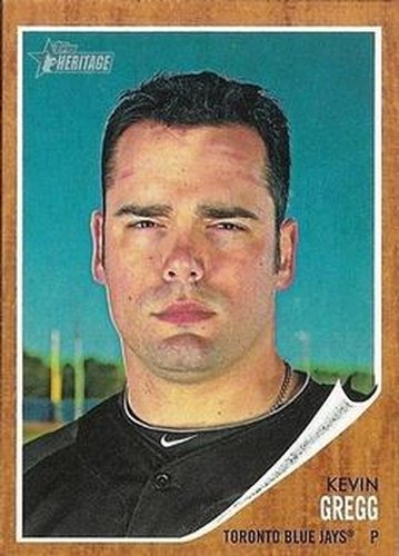 #442 Kevin Gregg - Toronto Blue Jays - 2011 Topps Heritage Baseball