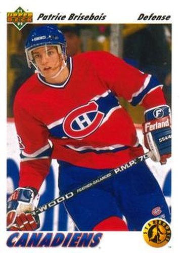 #442 Patrice Brisebois - Montreal Canadiens - 1991-92 Upper Deck Hockey