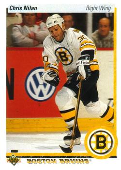 #442 Chris Nilan - Boston Bruins - 1990-91 Upper Deck Hockey