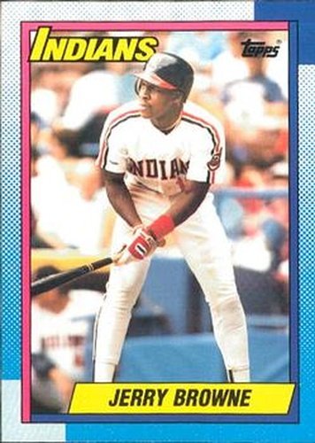 #442 Jerry Browne - Cleveland Indians - 1990 O-Pee-Chee Baseball