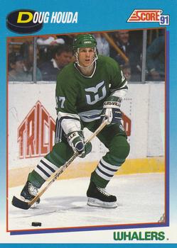 #442 Doug Houda - Hartford Whalers - 1991-92 Score Canadian Bilingual Hockey