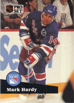 #442 Mark Hardy - 1991-92 Pro Set Hockey
