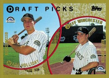 #442 Matt Holliday / Jeff Winchester - Colorado Rockies - 1999 Topps Baseball