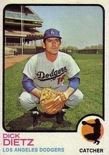 #442 Dick Dietz - Los Angeles Dodgers - 1973 Topps Baseball