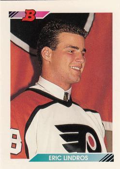 #442 Eric Lindros - Philadelphia Flyers - 1992-93 Bowman Hockey