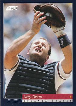 #442 Greg Olson - Atlanta Braves -1994 Score Baseball