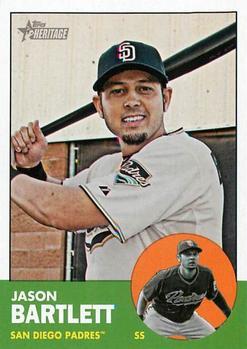 #442 Jason Bartlett - San Diego Padres - 2012 Topps Heritage Baseball