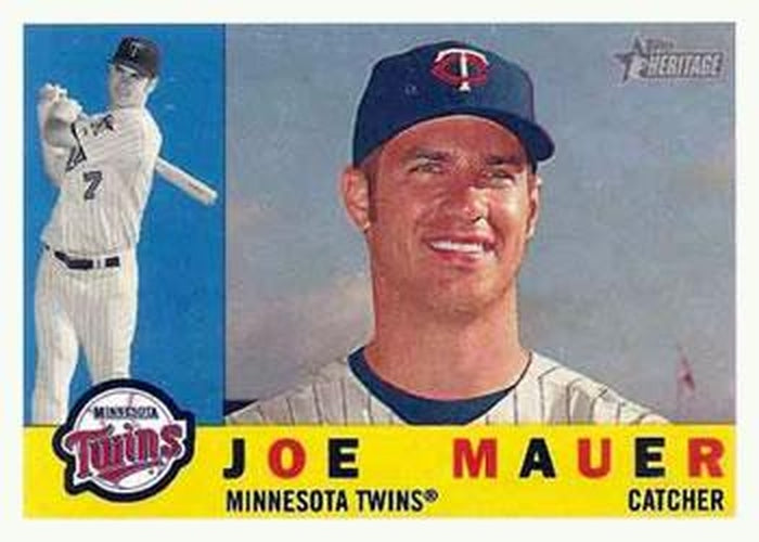 #442 Joe Mauer - Minnesota Twins - 2009 Topps Heritage Baseball