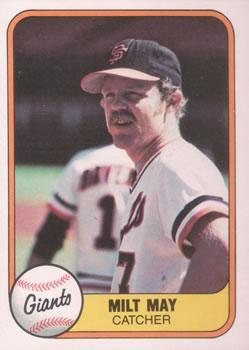 #442 Milt May - San Francisco Giants - 1981 Fleer Baseball