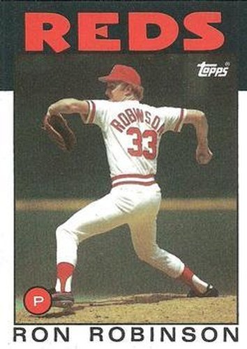 #442 Ron Robinson - Cincinnati Reds - 1986 Topps Baseball