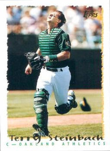 #442 Terry Steinbach - Oakland Athletics - 1995 Topps Baseball