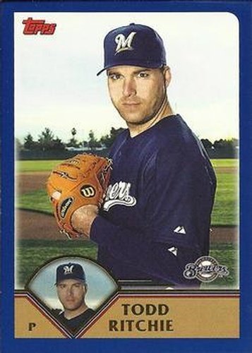 #442 Todd Ritchie - Milwaukee Brewers - 2003 Topps Baseball