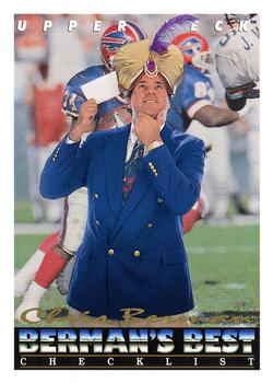 #442 Berman's Best Checklist - 1993 Upper Deck Football