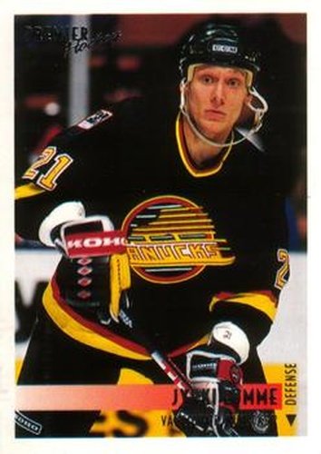 #442 Jyrki Lumme - Vancouver Canucks - 1994-95 O-Pee-Chee Premier Hockey