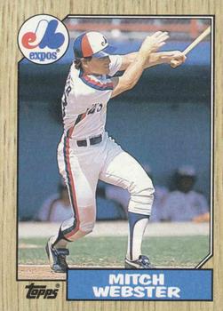 #442 Mitch Webster - Montreal Expos - 1987 Topps Baseball