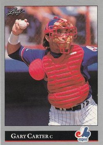 #442 Gary Carter - Montreal Expos - 1992 Leaf Baseball