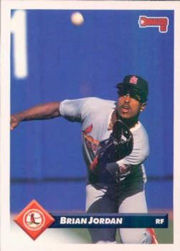 #442 Brian Jordan - St. Louis Cardinals - 1993 Donruss Baseball