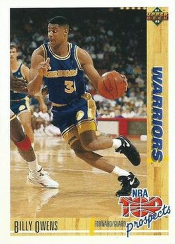 #442 Billy Owens - Golden State Warriors - 1991-92 Upper Deck Basketball