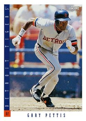 #442 Gary Pettis - Detroit Tigers - 1993 Score Baseball