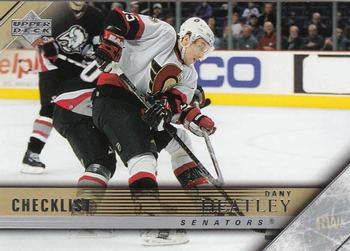 #442 Dany Heatley - Ottawa Senators - 2005-06 Upper Deck Hockey